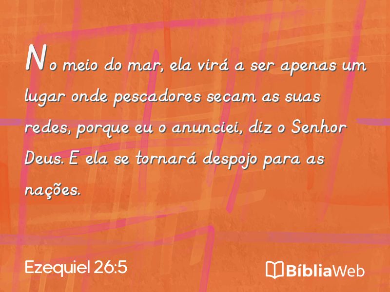 Ezequiel 26:5 em imagem para compartilhar