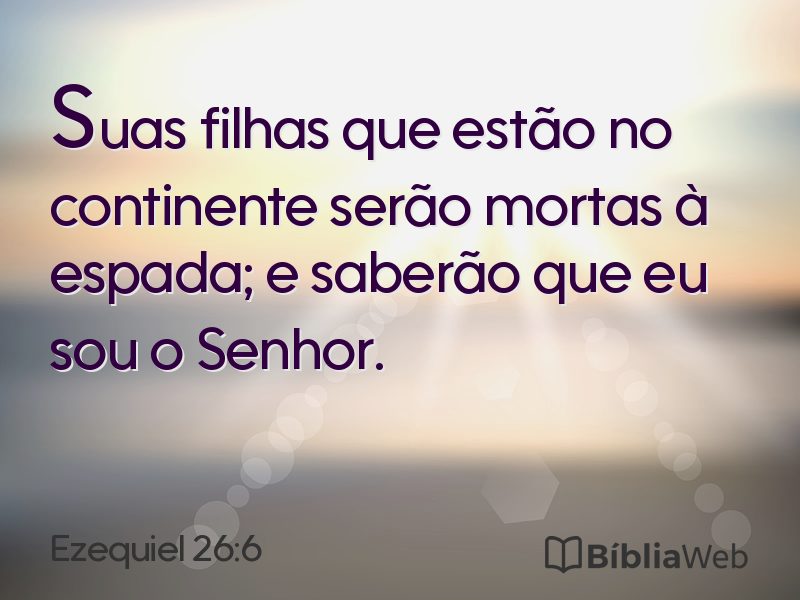 Ezequiel 26:6 em imagem para compartilhar