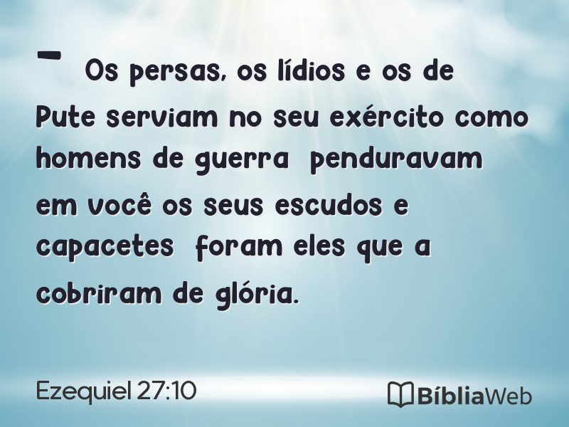 Ezequiel 27:10 em imagem para compartilhar
