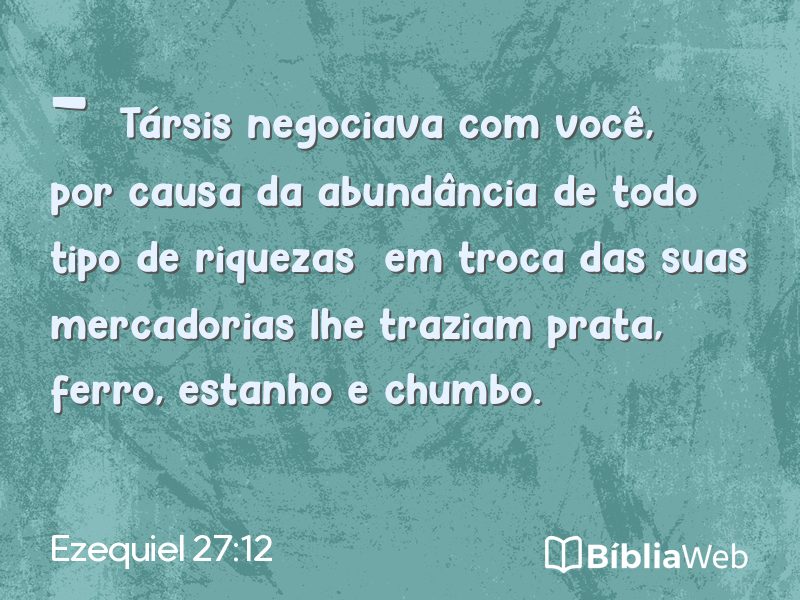 Ezequiel 27:12 em imagem para compartilhar