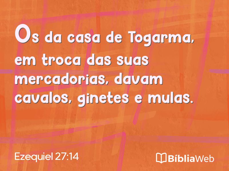 Ezequiel 27:14 em imagem para compartilhar