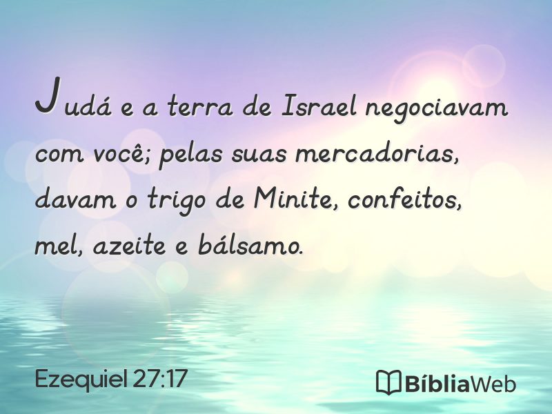 Ezequiel 27:17 em imagem para compartilhar