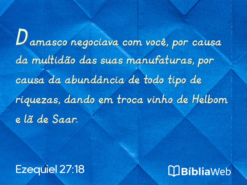 Ezequiel 27:18 em imagem para compartilhar