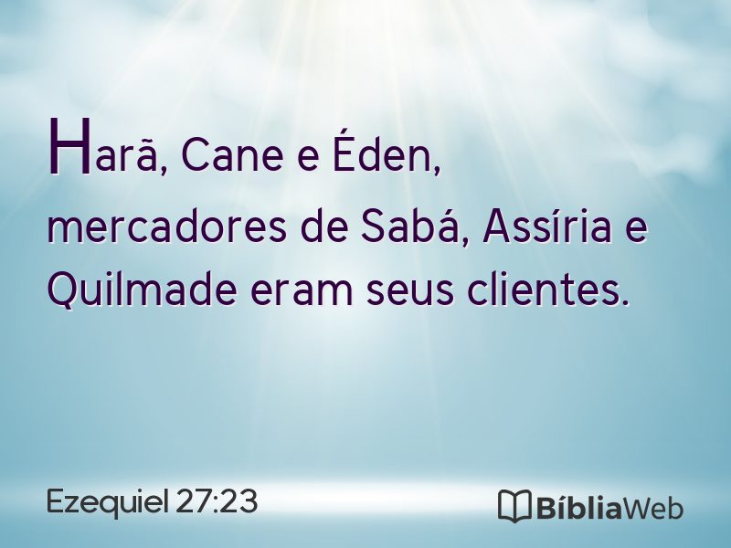 Ezequiel 27:23 em imagem para compartilhar