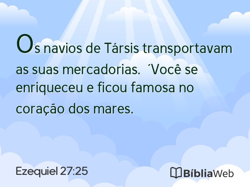 Ezequiel 27:25 em imagem para compartilhar