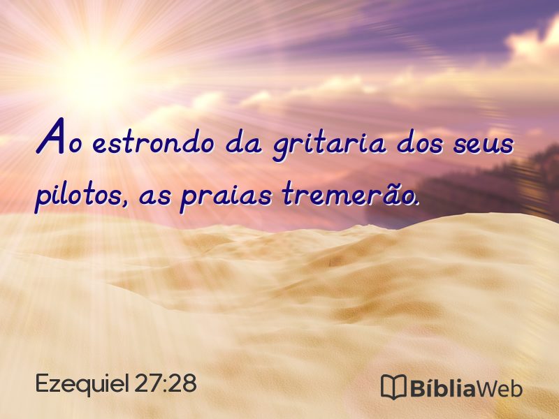 Ezequiel 27:28 em imagem para compartilhar