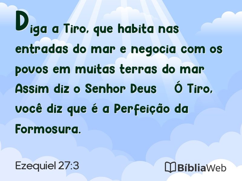 Ezequiel 27:3 em imagem para compartilhar