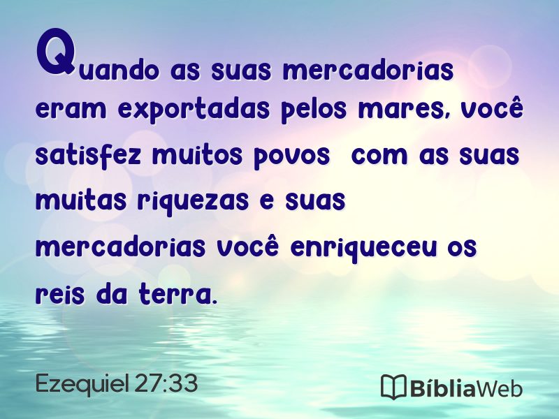 Ezequiel 27:33 em imagem para compartilhar