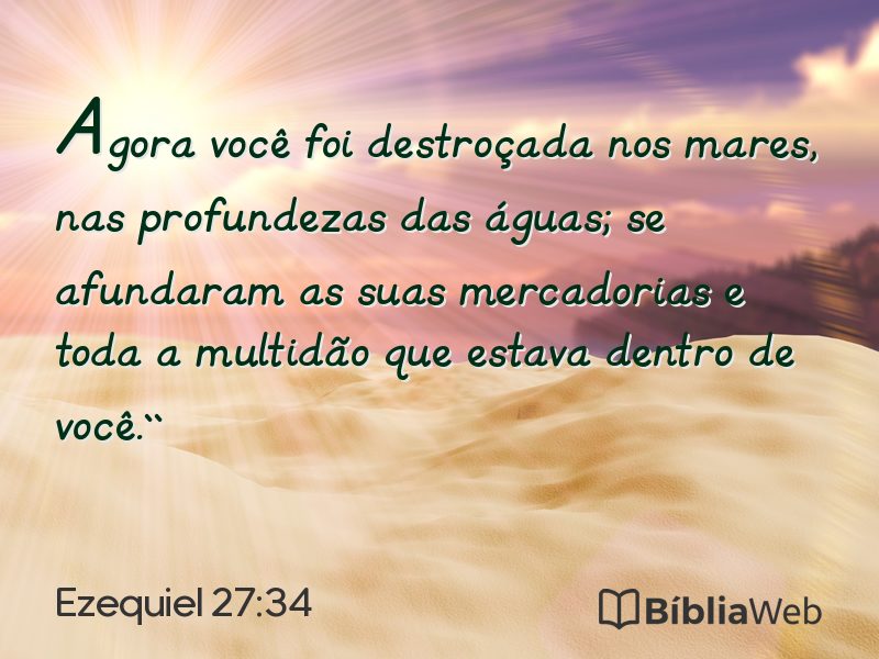 Ezequiel 27:34 em imagem para compartilhar