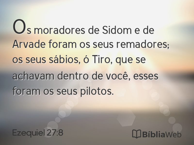 Ezequiel 27:8 em imagem para compartilhar
