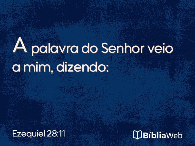 Ezequiel 28:11 em imagem para compartilhar