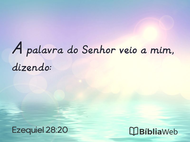 Ezequiel 28:20 em imagem para compartilhar