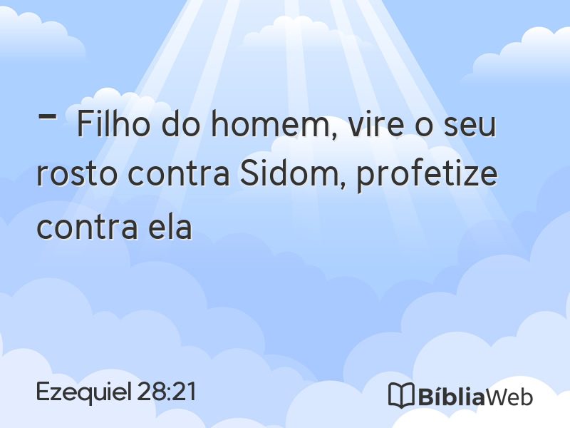 Ezequiel 28:21 em imagem para compartilhar