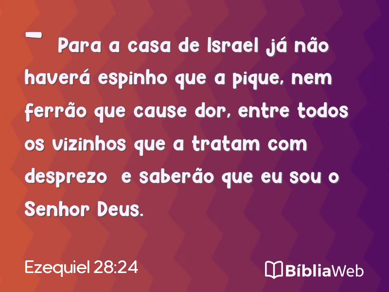 Ezequiel 28:24 em imagem para compartilhar