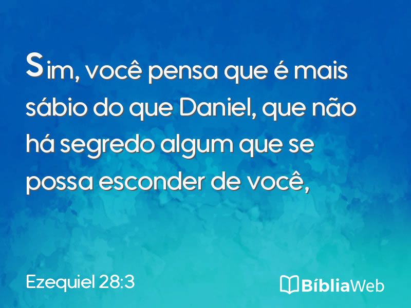 Ezequiel 28:3 em imagem para compartilhar