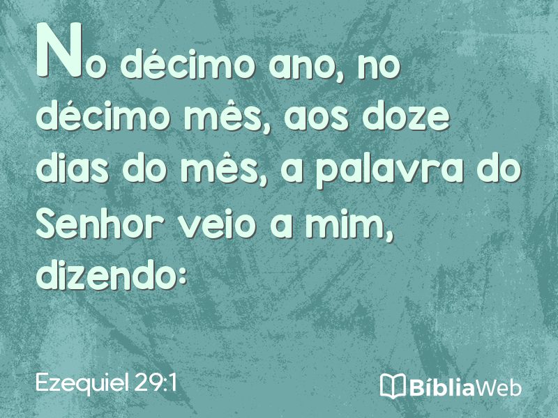 Ezequiel 29:1 em imagem para compartilhar