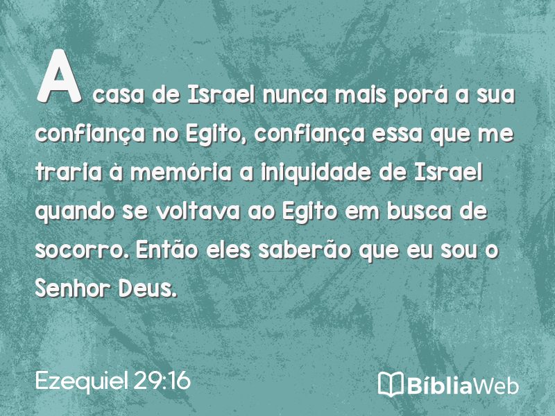 Ezequiel 29:16 em imagem para compartilhar