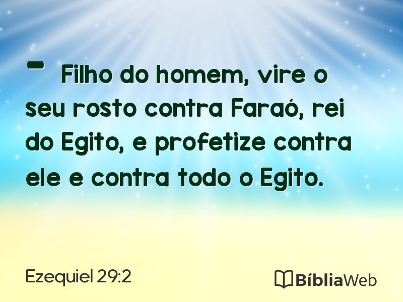 Ezequiel 29:2 em imagem para compartilhar