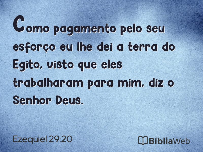 Ezequiel 29:20 em imagem para compartilhar