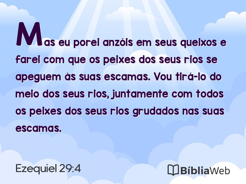 Ezequiel 29:4 em imagem para compartilhar