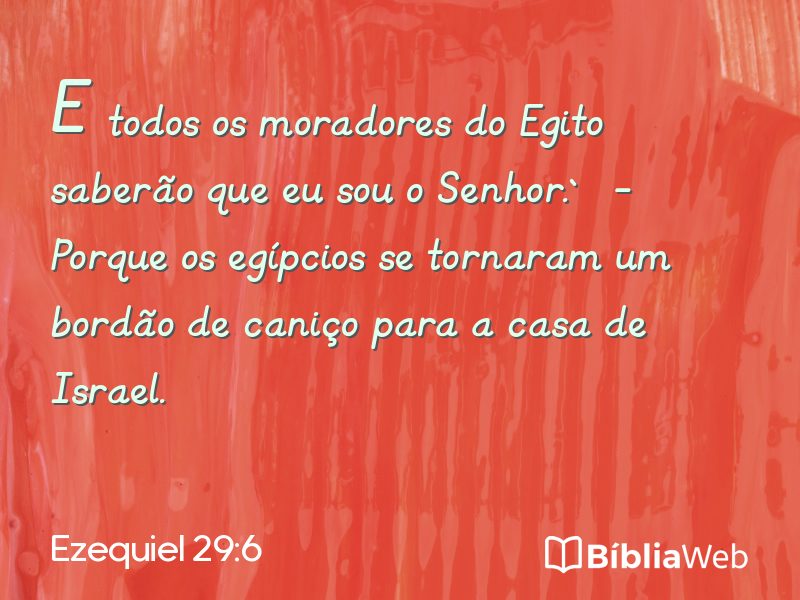 Ezequiel 29:6 em imagem para compartilhar