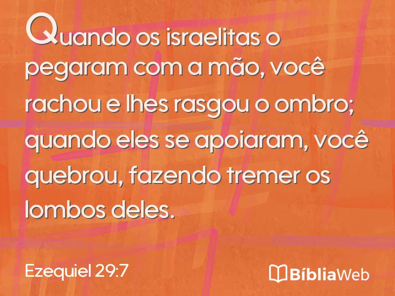 Ezequiel 29:7 em imagem para compartilhar