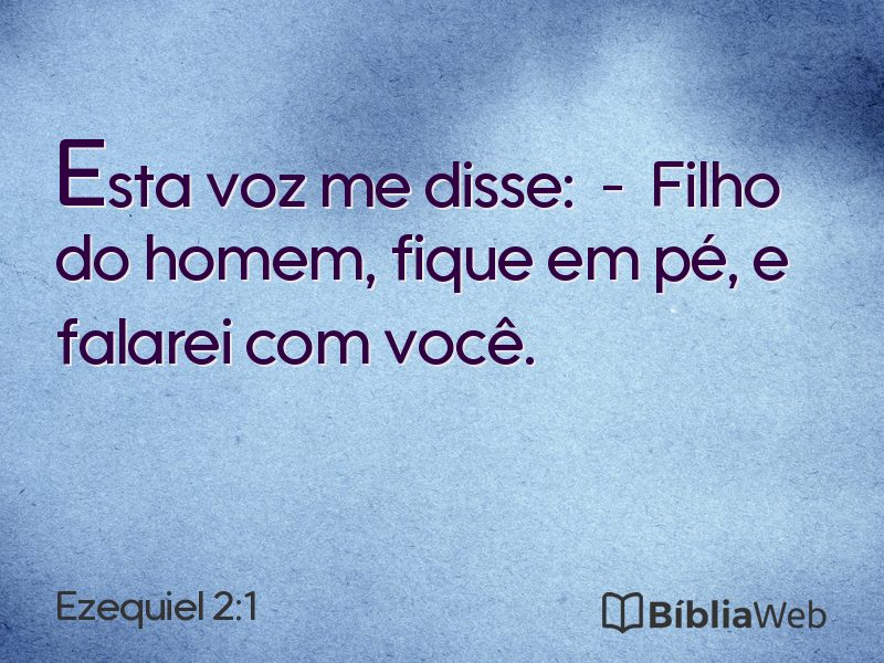 Ezequiel 2:1 em imagem para compartilhar