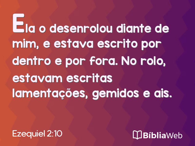 Ezequiel 2:10 em imagem para compartilhar