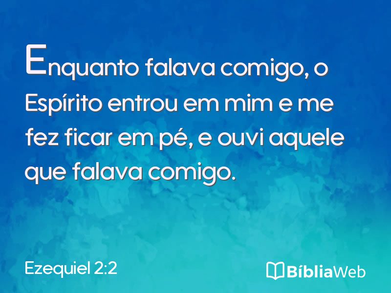 Ezequiel 2:2 em imagem para compartilhar