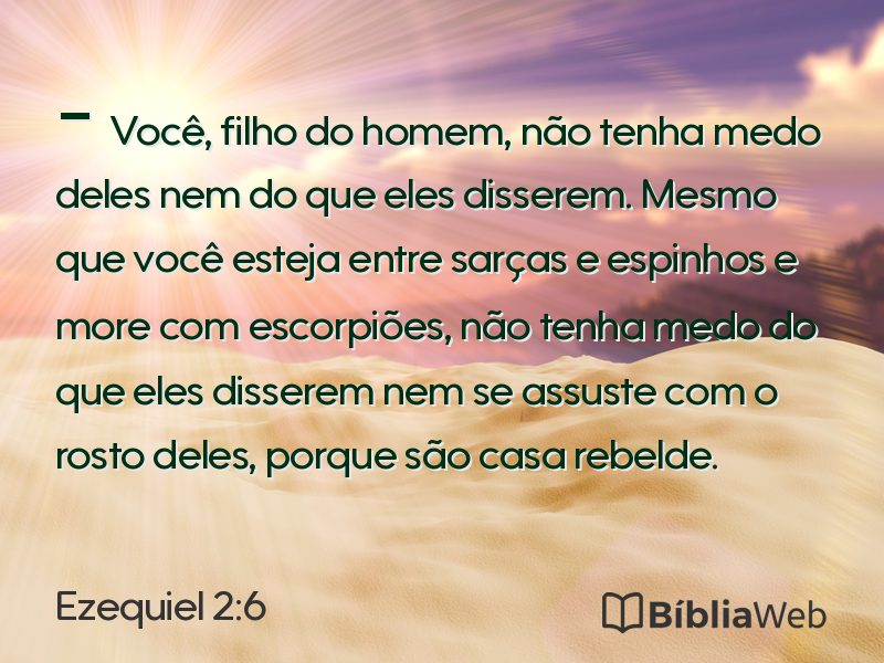 Ezequiel 2:6 em imagem para compartilhar