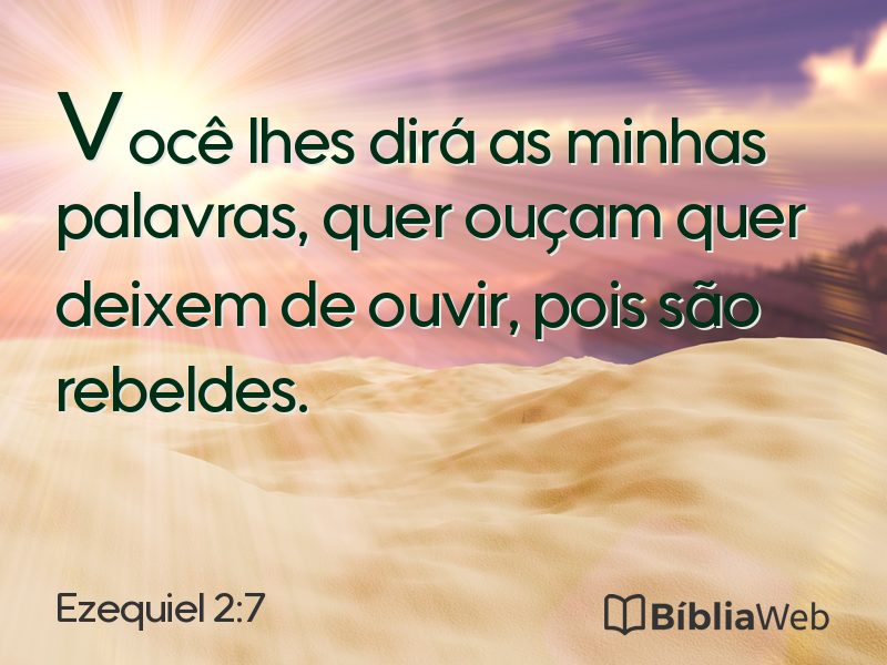 Ezequiel 2:7 em imagem para compartilhar