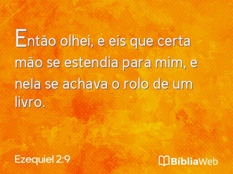 Ezequiel 2:9 em imagem para compartilhar