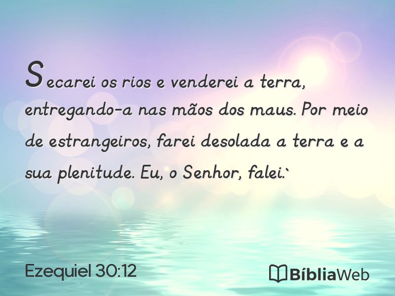 Ezequiel 30:12 em imagem para compartilhar