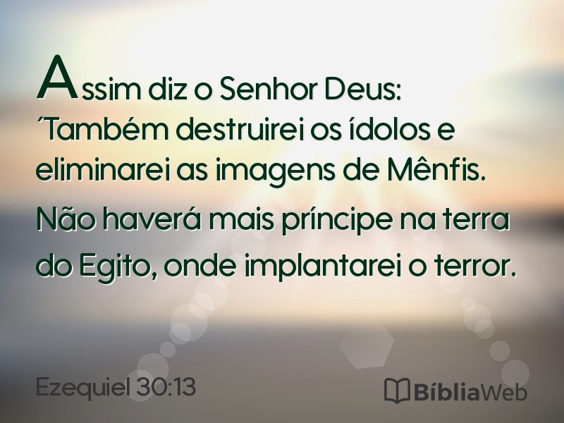Ezequiel 30:13 em imagem para compartilhar