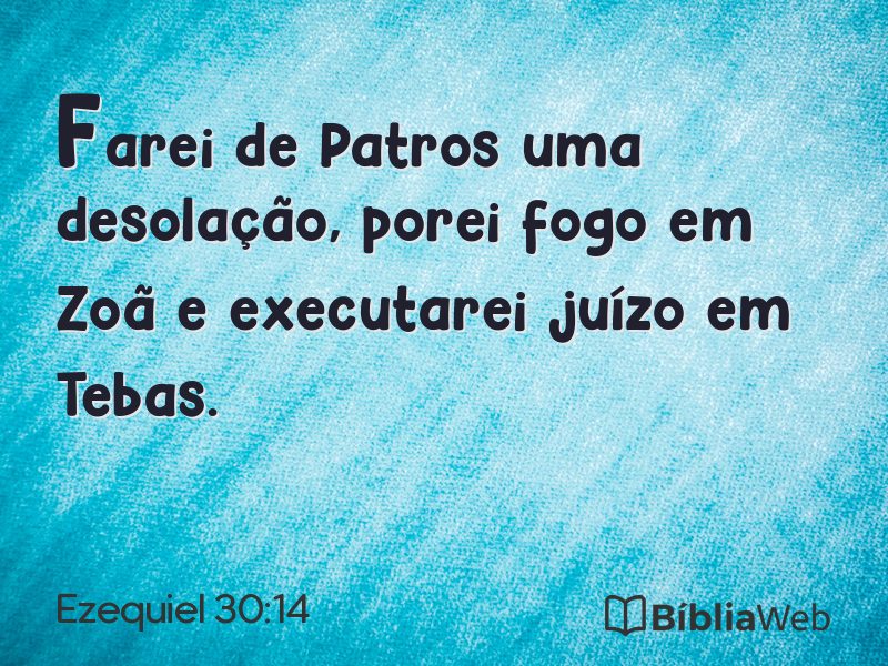 Ezequiel 30:14 em imagem para compartilhar