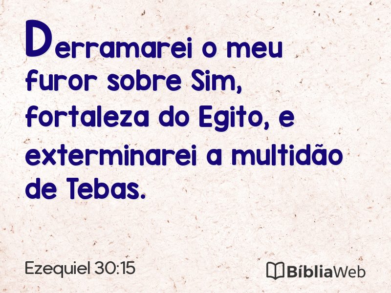 Ezequiel 30:15 em imagem para compartilhar