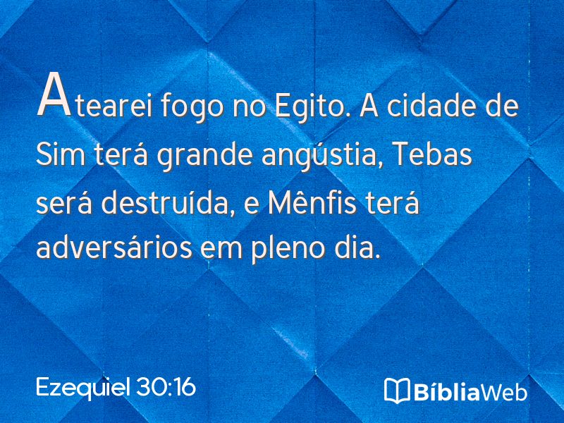 Ezequiel 30:16 em imagem para compartilhar