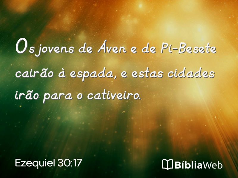 Ezequiel 30:17 em imagem para compartilhar