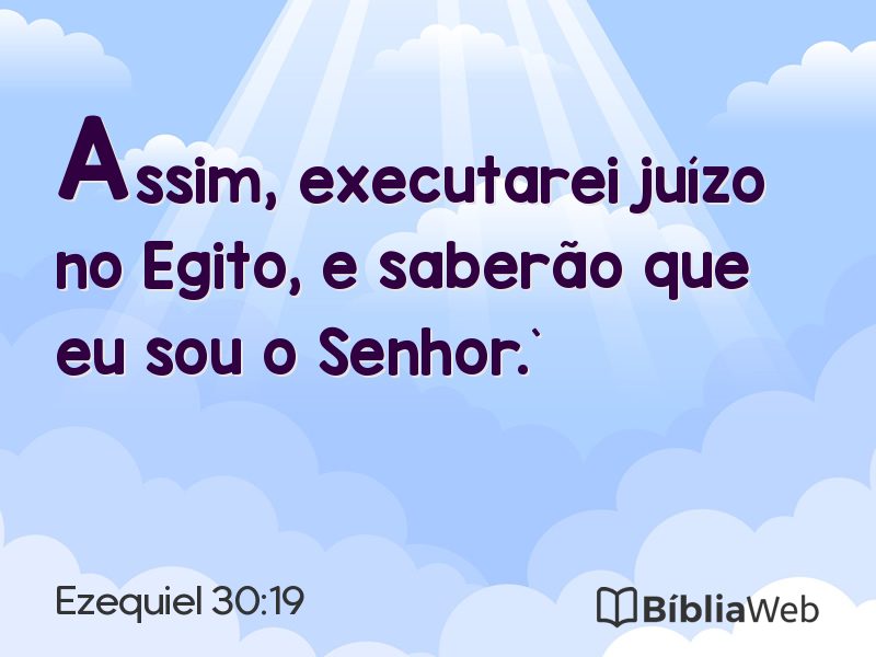 Ezequiel 30:19 em imagem para compartilhar