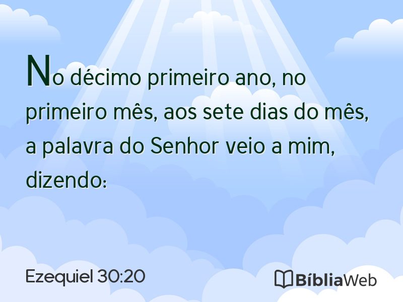 Ezequiel 30:20 em imagem para compartilhar
