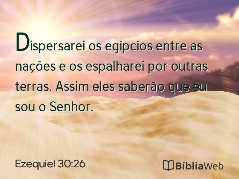 Ezequiel 30:26 em imagem para compartilhar