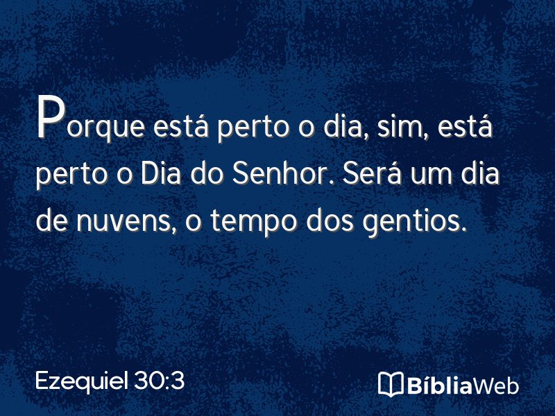 Ezequiel 30:3 em imagem para compartilhar