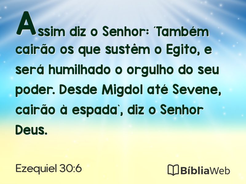 Ezequiel 30:6 em imagem para compartilhar