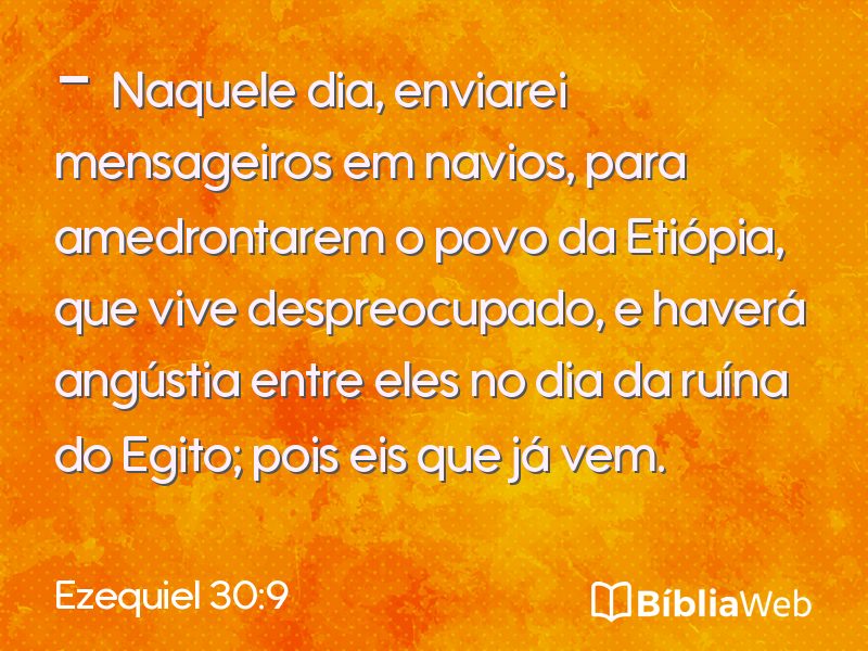 Ezequiel 30:9 em imagem para compartilhar