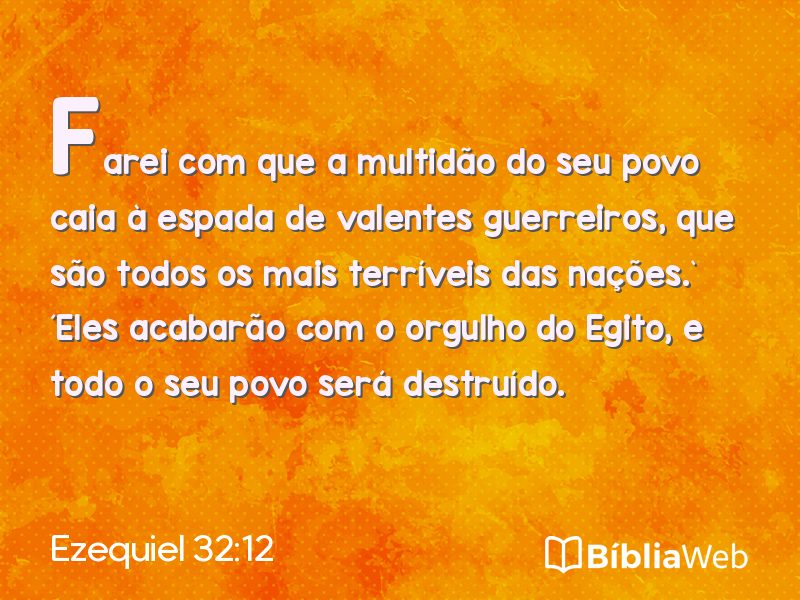 Ezequiel 32:12 em imagem para compartilhar