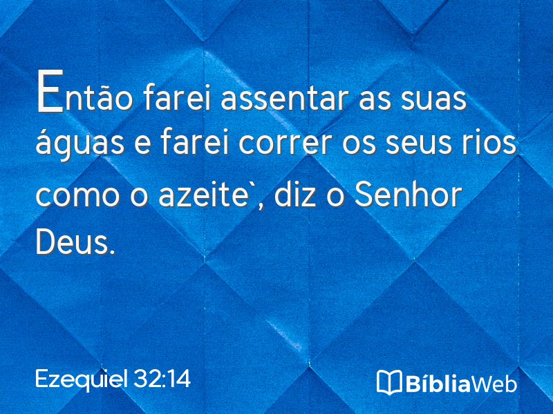 Ezequiel 32:14 em imagem para compartilhar