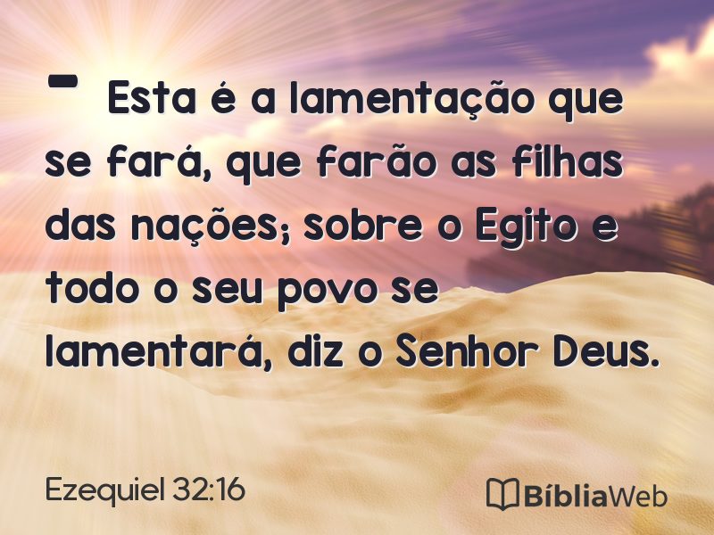 Ezequiel 32:16 em imagem para compartilhar