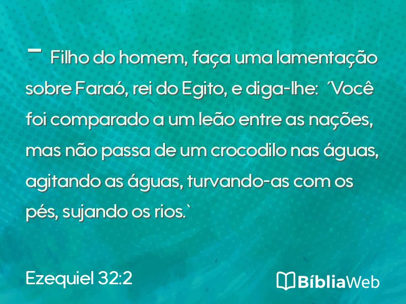 Ezequiel 32:2 em imagem para compartilhar