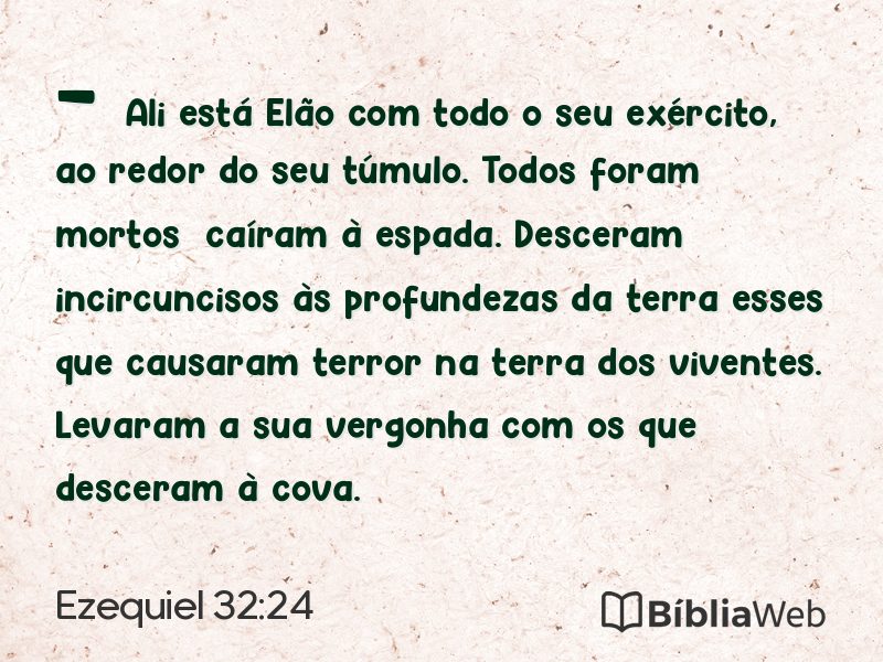 Ezequiel 32:24 em imagem para compartilhar