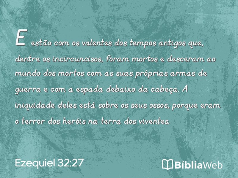 Ezequiel 32:27 em imagem para compartilhar